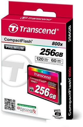 Карта памяти Transcend 800x CompactFlash Premium 256GB (TS256GCF800), фото 2