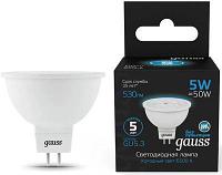 Упаковка ламп LED GAUSS GU5.3, рефлектор, 5Вт, 101505305, 10 шт.