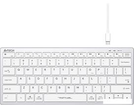 Клавиатура A4Tech Fstyler FX51 (серебристый/белый), фото 2