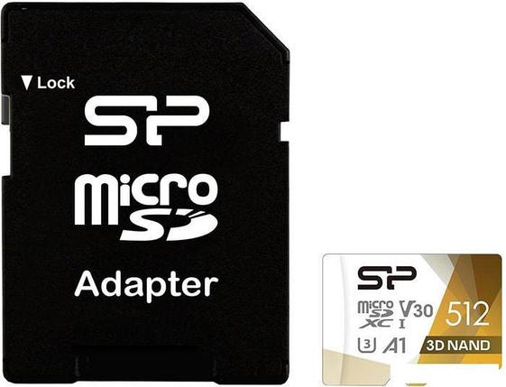 Карта памяти Silicon-Power Superior Pro microSDXC SP512GBSTXDU3V20AB 512GB (с адаптером), фото 2