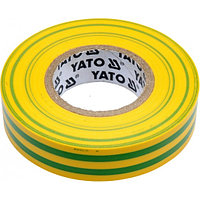 Изолента ПВХ желто-зеленая 15мм х 20м х 0,13мм Yato YT-81593