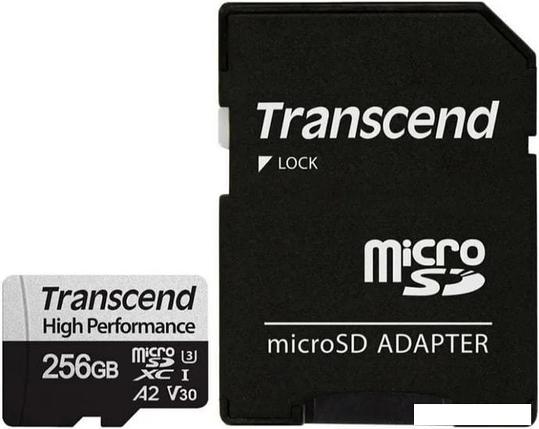 Карта памяти Transcend microSDXC 330S 256GB (с адаптером), фото 2
