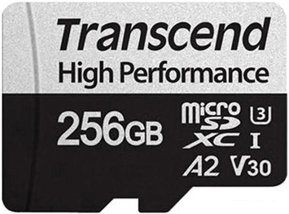 Карта памяти Transcend microSDXC 330S 256GB (с адаптером), фото 2