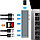 Адаптер - переходник - хаб 7in1 2x USB3.1 Type-C на HDMI - 2x USB3.0 - 2x USB3.1 Type-C - картридер TF/SD, фото 4