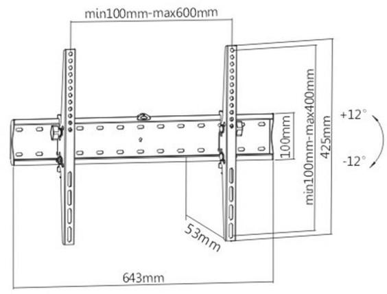 Кронштейн Gembird WM-70T-02, фото 2