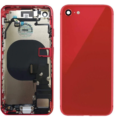 Задняя крышка Apple iPhone SE 2020 Красный с рамкой - фото 1 - id-p214445804
