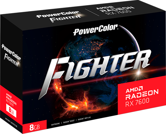 Видеокарта PowerColor Fighter Radeon RX 7600 8GB GDDR6 RX 7600 8G-F - фото 3 - id-p220713186