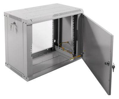 Шкаф коммутационный ЦМО ШРН-Э-9.350.1 настенный, стальная передняя дверь, 9U, 600x476x350 мм - фото 3 - id-p220754444