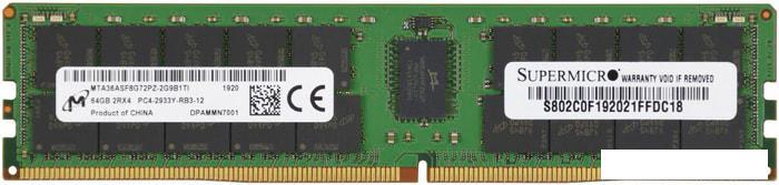Оперативная память Micron 64GB DDR4 PC4-23400 MTA36ASF8G72PZ-2G9B1 - фото 1 - id-p220710953