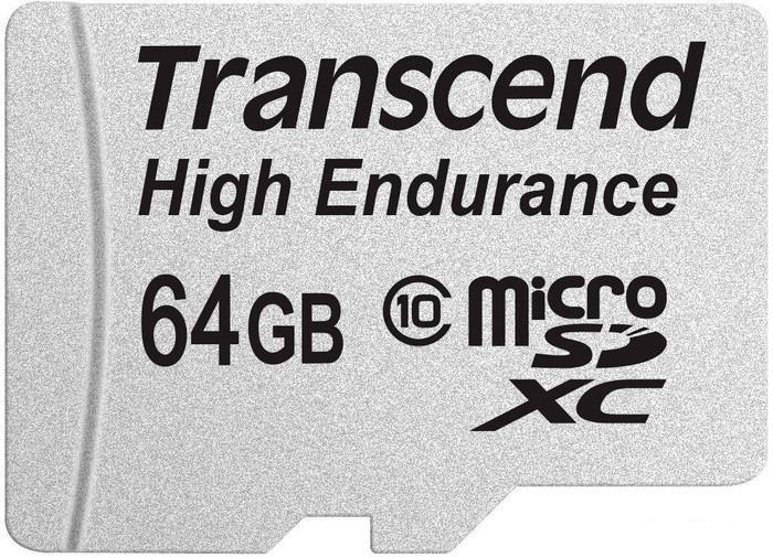 Карта памяти Transcend microSDXC HE (Class 10) UHS-I 64GB + адаптер [TS64GUSDXC10V] - фото 2 - id-p220462768