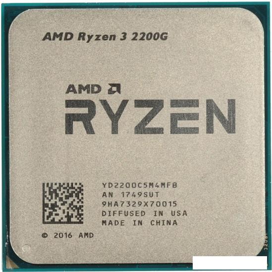 Процессор AMD Ryzen 3 2200G - фото 1 - id-p220711028