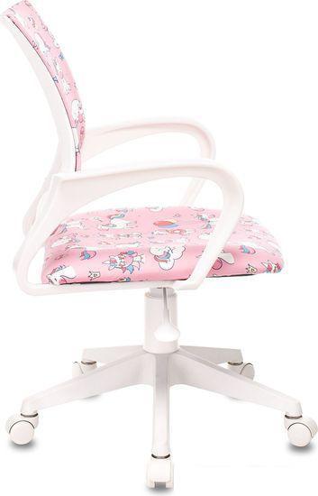 Компьютерное кресло Бюрократ Burokids 1 (розовый единороги/пластик белый) - фото 3 - id-p220252292