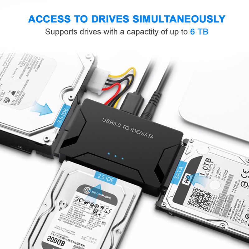 Адаптер - переходник - кабель USB3.0 - IDE/SATA для жесткого диска SSD/HDD 2.5 /3.5 , ver.02, черный 555996 - фото 4 - id-p220769546