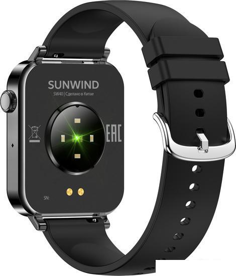 Умные часы SunWind SW40 (черный) - фото 3 - id-p220711375