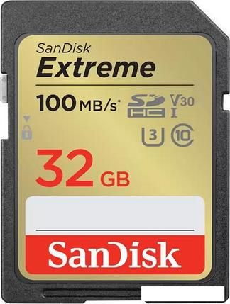 Карта памяти SanDisk Extreme SDHC SDSDXVT-032G-GNCIN 32GB, фото 2