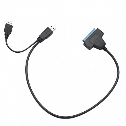 Адаптер - переходник - кабель SATA - USB3.0 - USB2.0 для жесткого диска SSD/HDD 2.5 /3.5 с разъемом питания, - фото 3 - id-p220770064