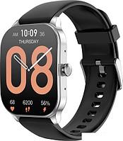 Умные часы Amazfit Pop 3S (серебристый, с силиконовым ремешком)