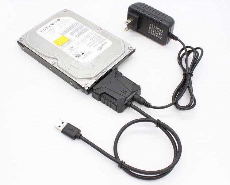 Адаптер - переходник - кабель SATA - USB3.0 для жесткого диска SSD/HDD 2.5 /3.5 с разъемом питания, ver.02, - фото 3 - id-p220770146