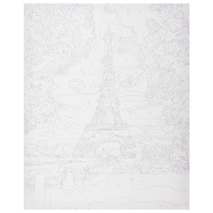 Набор для творчества "Рисование по номерам" 40*50см Эйфелева башня весной DV-9521-3 - фото 2 - id-p220770097