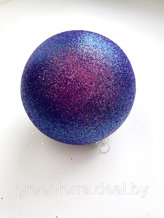 Шары пластиковые, парча фиолетовый хамелеон 10 см - фото 3 - id-p220770191