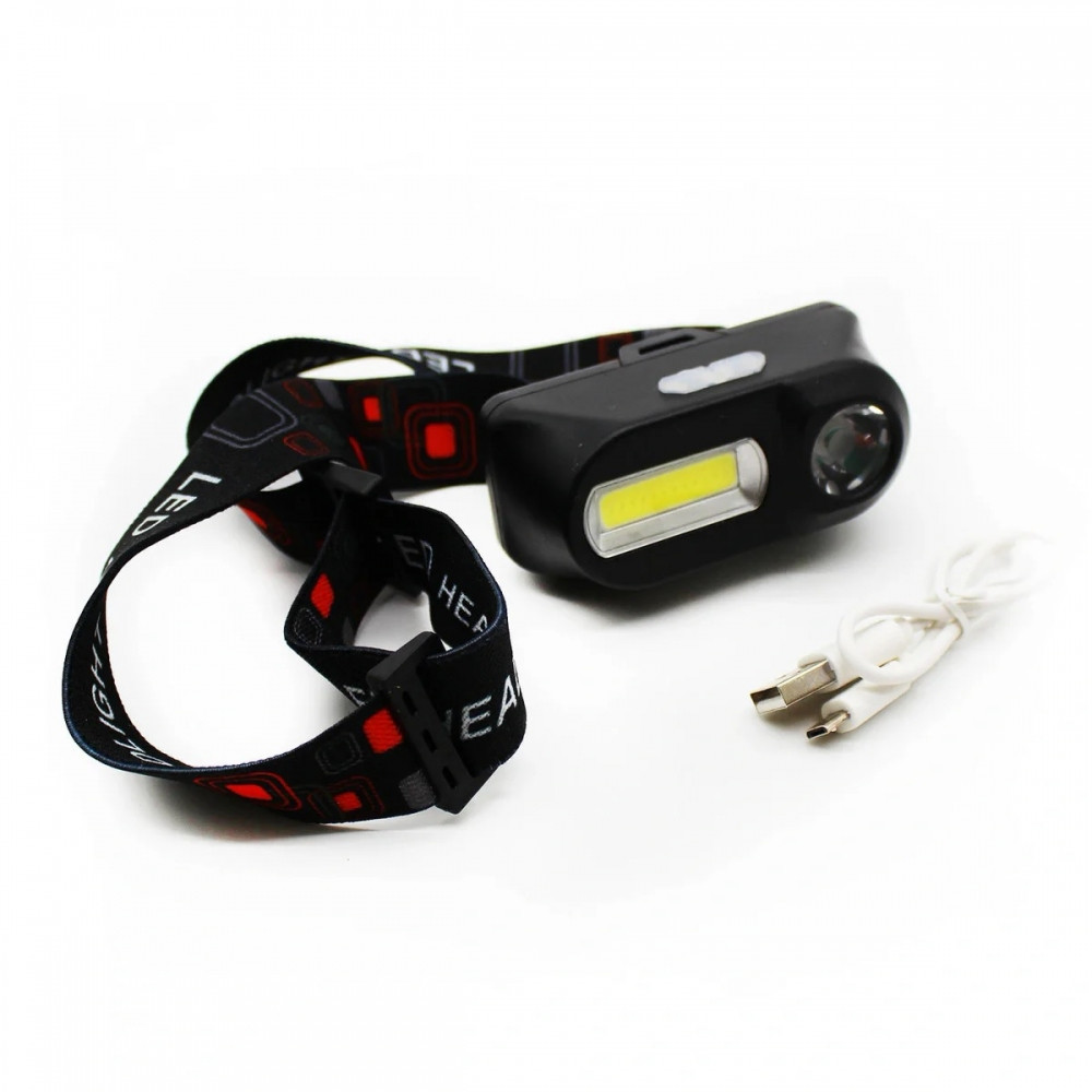 Налобный аккумуляторный фонарь Double Light Source headlight KX-1804 (3 режима работы) - фото 8 - id-p220771394