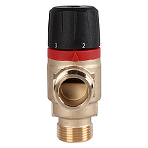 ROMMER RVM-0121-164320 термостатический смесительный клапан 3/4  НР 20-43°С KV 1,6 (боковое смешивание), фото 2