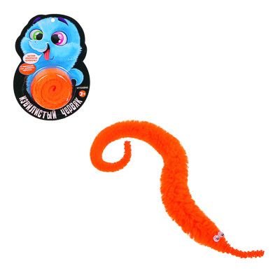 Игрушка Извилистый червяк, полиэстер, 23х2см, 6 цветов 264-857