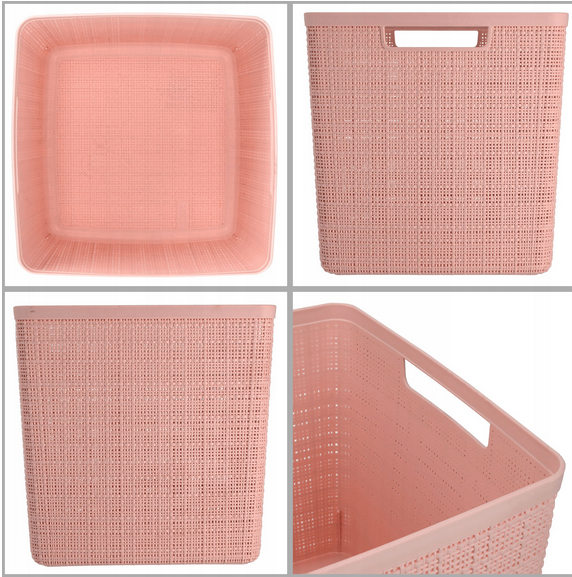 Корзинка Jute Cube 17 л, розовый - фото 2 - id-p220617070