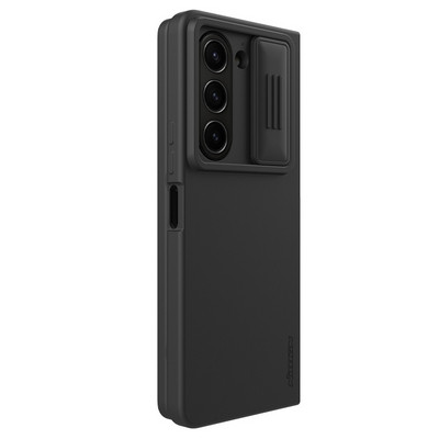 Силиконовый чехол Nillkin CamShield Silky Silicone Case Черный для Samsung Galaxy Z Fold 5 - фото 3 - id-p220773564