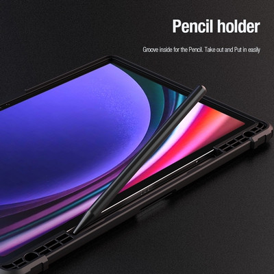 Защитный чехол Nillkin Bumper Leather Case Pro Multi-angle Черный для Samsung Galaxy Tab S9 Plus 5G - фото 6 - id-p220773568