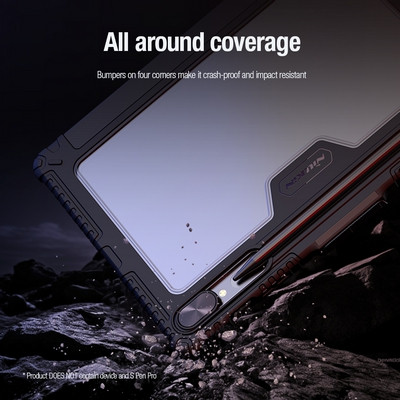 Защитный чехол Nillkin Bumper Leather Case Pro Multi-angle Черный для Samsung Galaxy Tab S9 Plus 5G - фото 7 - id-p220773568