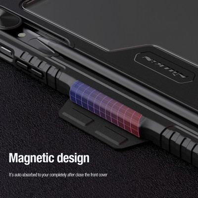 Защитный чехол Nillkin Bumper Leather Case Pro Multi-angle Черный для Samsung Galaxy Tab S9 Plus 5G - фото 9 - id-p220773568