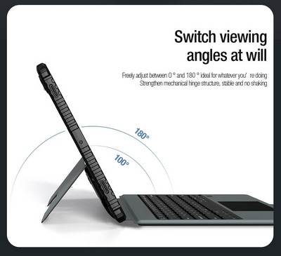 Чехол клавиатура Nillkin Bumper Combo Keyboard Case Backlit Version Черный для Samsung Galaxy Tab S9 Plus 5G - фото 6 - id-p220773570