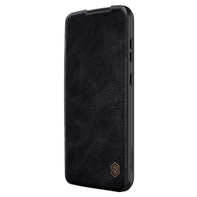 Кожаный чехол Nillkin Qin Pro Leather Case Черный для Samsung Galaxy S23 FE - фото 1 - id-p220773571