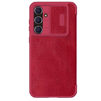 Кожаный чехол Nillkin Qin Pro Leather Case Красный для Samsung Galaxy S23 FE - фото 2 - id-p220773573