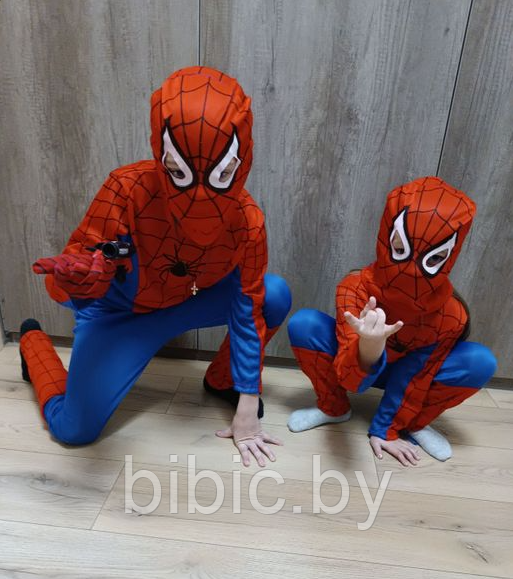 Детский карнавальный костюм Человек паук, на новый год новогодний герои Марвел Marvel Человек-Паук для детей