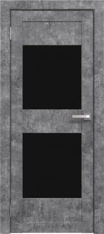 Двери межкомнатные экошпон Амати 15 Черное стекло - фото 10 - id-p123413197