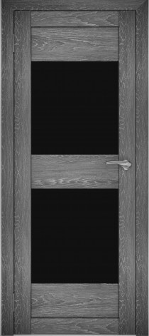 Двери межкомнатные экошпон Амати 15 Черное стекло - фото 4 - id-p123413197