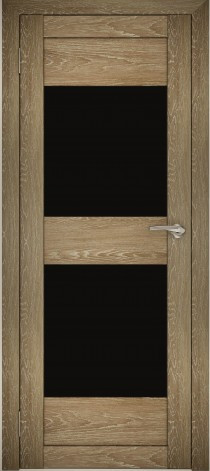Двери межкомнатные экошпон Амати 15 Черное стекло - фото 5 - id-p123413197