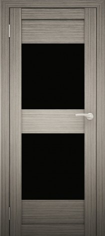 Двери межкомнатные экошпон Амати 15 Черное стекло - фото 8 - id-p123413197