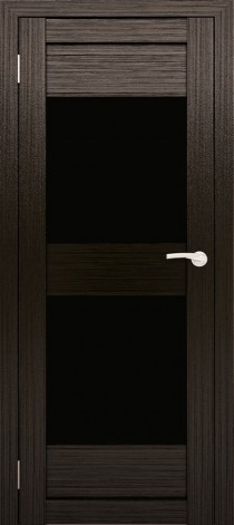 Двери межкомнатные экошпон Амати 15 Черное стекло - фото 7 - id-p123413197