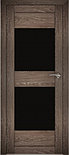 Двери межкомнатные экошпон  Амати 15 Черное стекло, фото 6