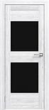 Двери межкомнатные экошпон  Амати 15 Черное стекло, фото 9