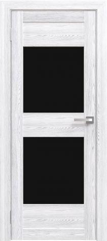 Двери межкомнатные экошпон Амати 15 Черное стекло - фото 9 - id-p123413197