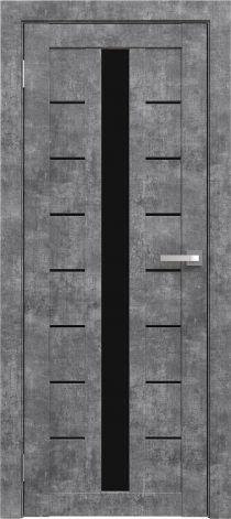 Двери межкомнатные экошпон Амати 17 Черное стекло - фото 8 - id-p123414445
