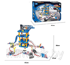 Детский игровой набор паркинг "Полицейский паркинг", 66 элементов