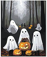 Картина по номерам Хеллоуин привидения 40 x 50 | LI-333| SLAVINA
