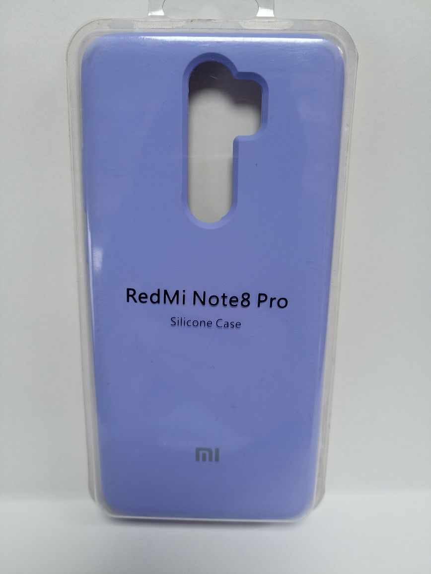 Чехол Xiaomi Redmi Note 8 Pro Silicone Case голубой - фото 1 - id-p220775204
