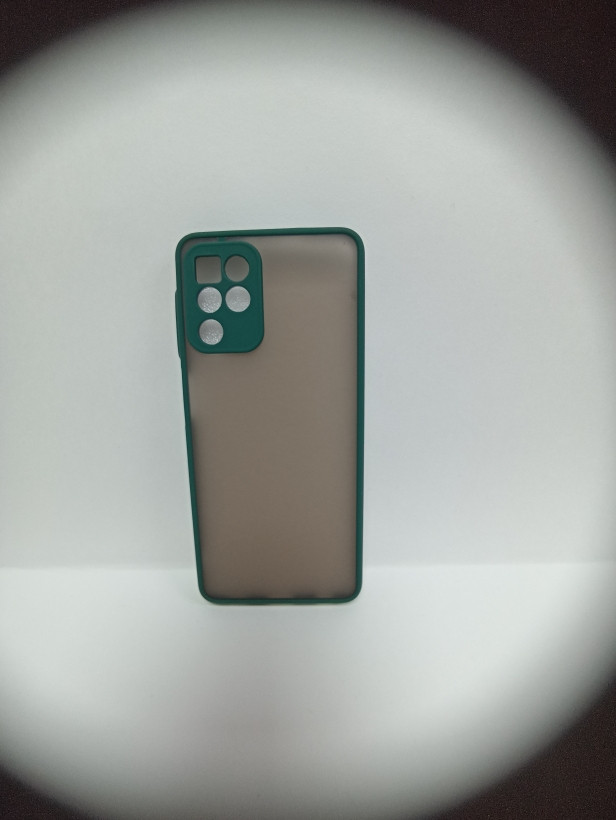 Чехол Samsung A22 матовый с зеленым ободком - фото 2 - id-p220775479