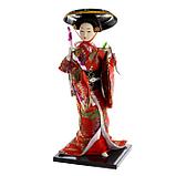 Кукла коллекционная "Японка с цветочной ветвью и в шляпе" 30 см, фото 5